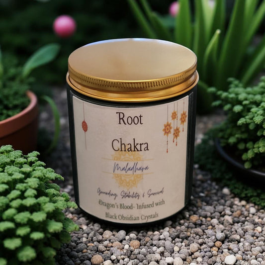 200g Soy Candle Highly Scented | Crystals | Reiki Energy Infused in Matt Black or White Jar with Gold Lid
